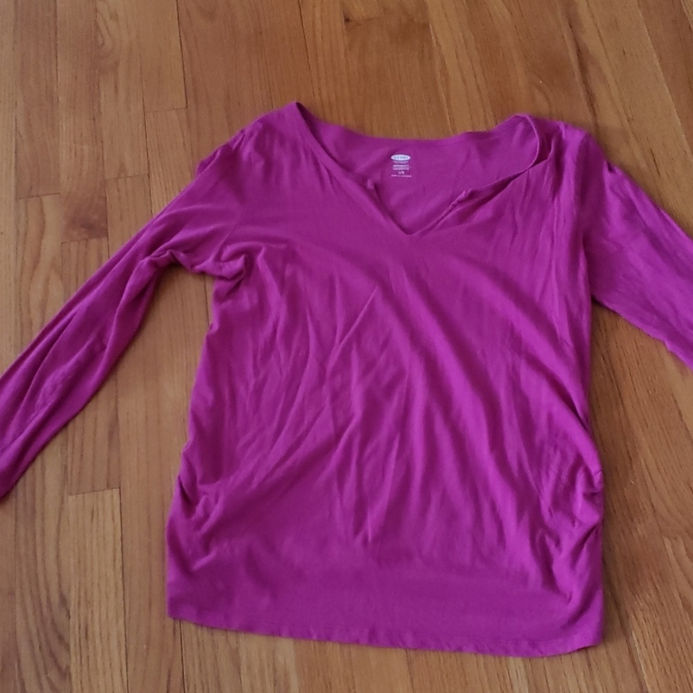 Pink maternity top